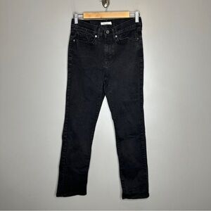 Levi’s classic straight black denim jeans